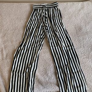 Reformation striped drawstring pants